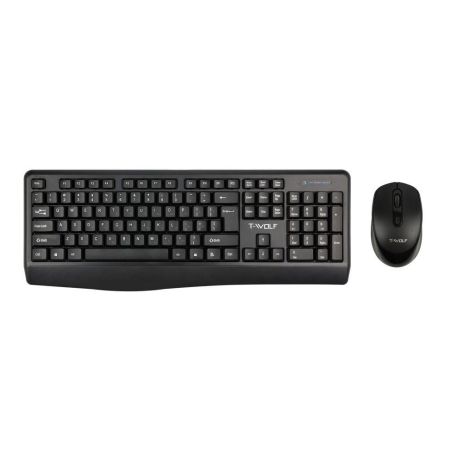 Бездротова Клавіатура та Миша TWolf TF100 Колір Чорний