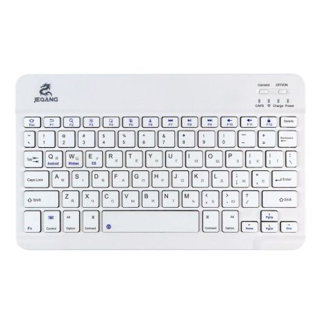 Клавиатура беспроводная JEQANG JB-330 bluetooth charging Цвет Белый