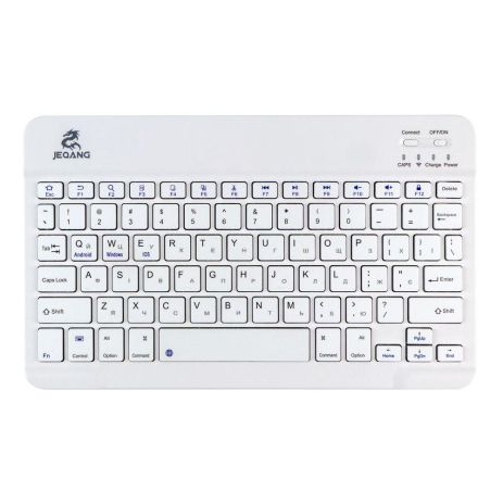 Клавиатура беспроводная JEQANG JB-330 bluetooth charging Цвет Белый