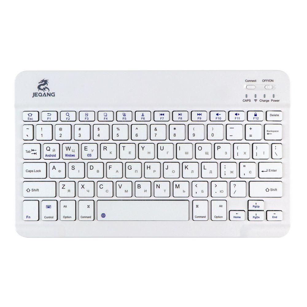 Клавиатура беспроводная JEQANG JB-330 bluetooth charging Цвет Белый Клавиатура беспроводная JEQANG JB-330 bluetooth charging Цвет Белый