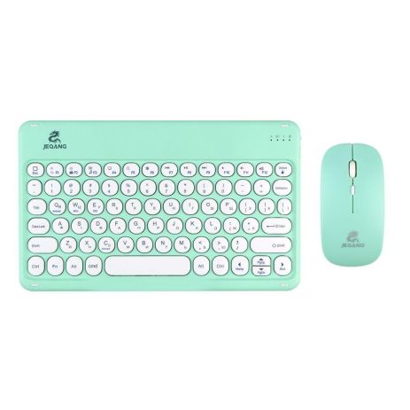Беспроводная Клавиатура и Мышь JEQANG JB-362 Цвет Зеленый