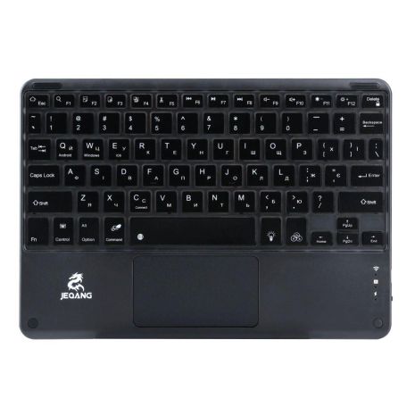 Клавиатура беспроводная JEQANG JB-380 bluetooth charging and lighting touch keyboard Цвет Черный
