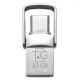 USB OTG T&amp;G 2&amp;1 Type C 32 GB Metal 104 Колір Сталевий