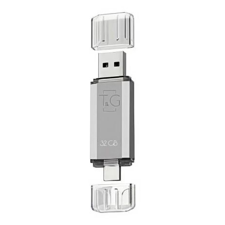 USB Flash Drive T&G 32gb USB/Type C 009 Колір Срібло USB Flash Drive T&G 32gb USB/Type C 009 Колір Срібло