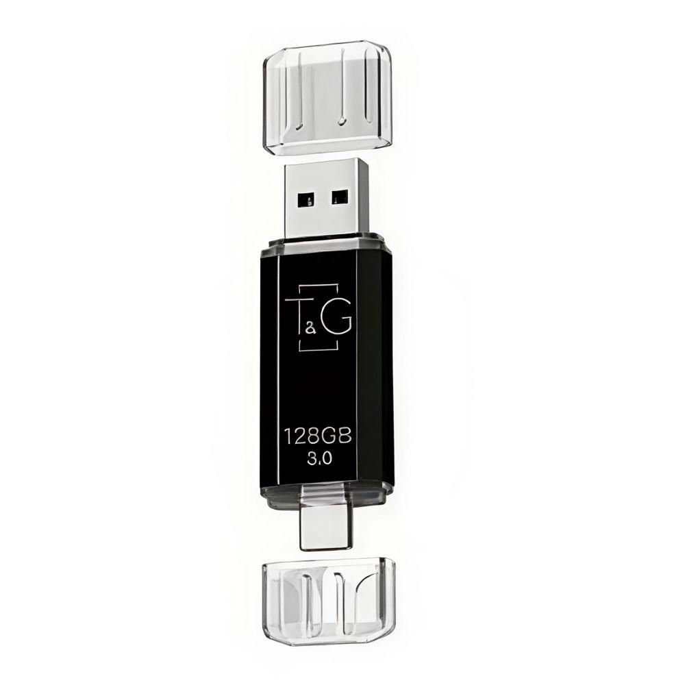 USB Flash Drive 3.0 T&G 128gb USB/Type C 009 Цвет Черный USB Flash Drive 3.0 T&G 128gb USB/Type C 009 Цвет Черный