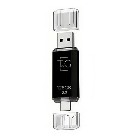 USB Flash Drive 3.0 T&G 128gb USB/Type C 009 Колір Чорний USB Flash Drive 3.0 T&G 128gb USB/Type C 009 Колір Чорний
