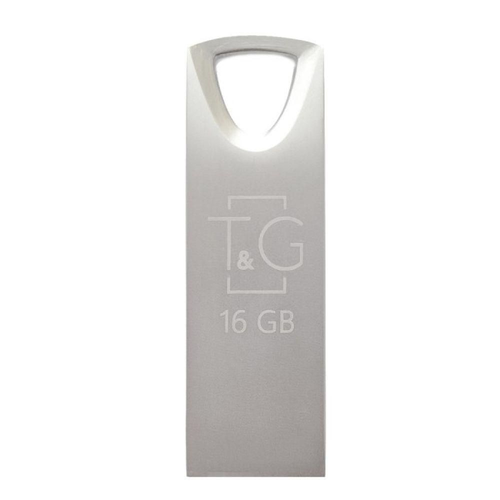 USB Flash Drive T&G 16gb Metal 117 Колір Сталевий USB Flash Drive T&G 16gb Metal 117 Колір Сталевий