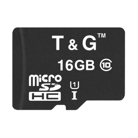 Карта Памяти T&amp;G MicroSDHC 16gb UHS-1 10 Class Цвет Черный