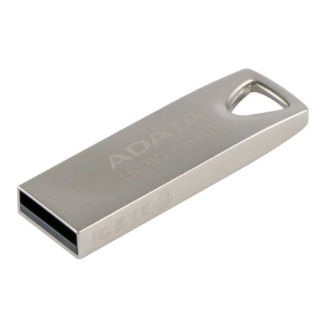 USB Flash Drive A-Data AUV 210 64GB Цвет Серебро USB Flash Drive A-Data AUV 210 64GB Цвет Серебро