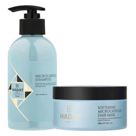 Набір Hadat Microcapsules DUO шампунь і маска для пошкодженого волося з мікрокапсулами 250/280 мл