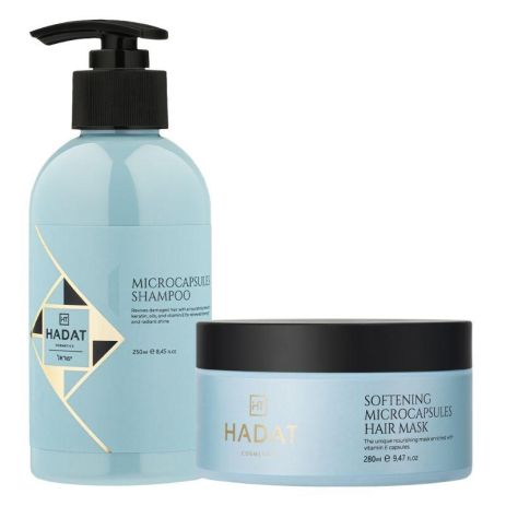 Набір Hadat Microcapsules DUO шампунь і маска для пошкодженого волося з мікрокапсулами 250/280 мл