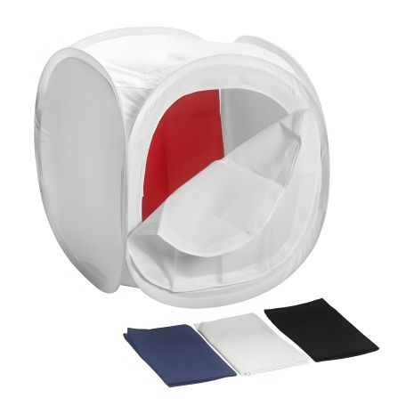 Лайткуб (фотобокс) 120 x 120 x 120 см, белый 4 фона