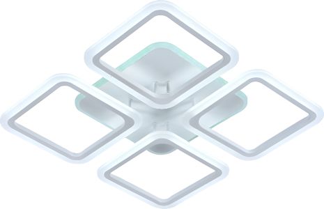 Люстра світлодіодна акрилова Sirius LI8822/4A WH (RGB) 112W+8W, з підсвічуванням