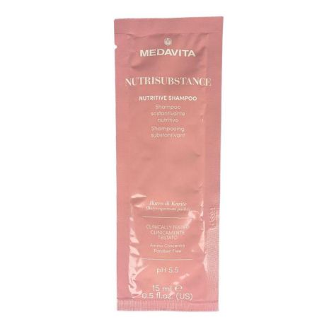 Живильний шампунь Medavita Nutrisubstance Nutritive Shampoo для відновлення сухого волосся, пробник саше 15 мл
