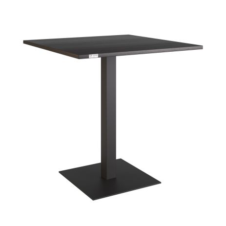 Стіл Tetra light 80 х 80 білий метал / дуб ДСП (текстура)