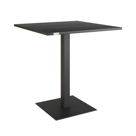 Стіл Tetra light 80 х 80 білий метал / дуб ДСП (дизайн Текстура)