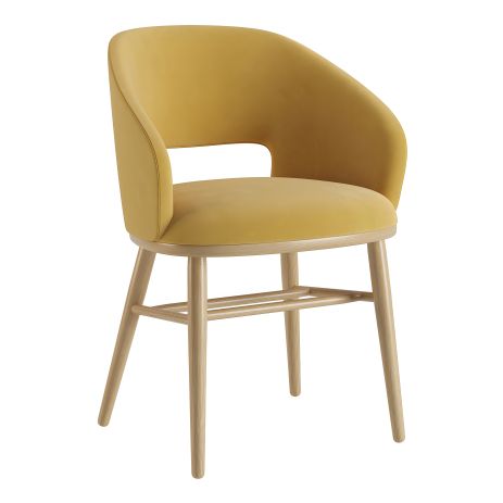 Натуральний ясен стілець Dolphin / Venus velvet 2936 Натуральний ясен стілець Dolphin / Venus velvet 2936