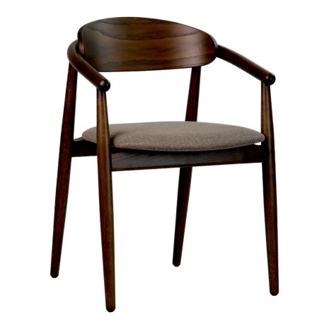 Стілець Mamont semi-soft темний горіх (PC359) / Austin 03