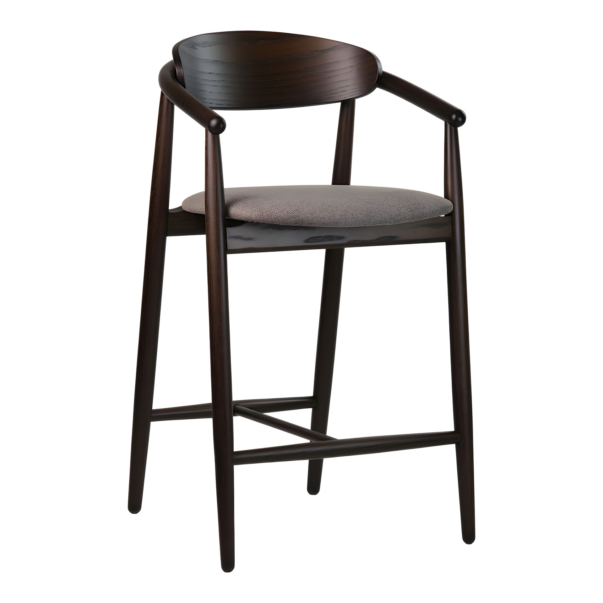 Полубарний стілець Mamont semi-soft, темний горіх / Austin 03 Полубарний стілець Mamont semi-soft, темний горіх / Austin 03