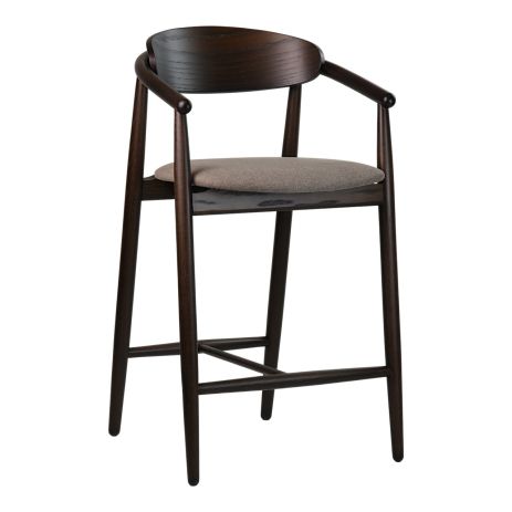 Полубарний стілець Mamont semi-soft, темний горіх / Austin 03 Полубарний стілець Mamont semi-soft, темний горіх / Austin 03