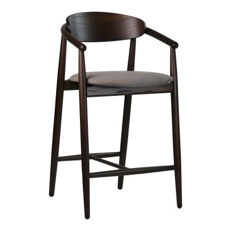 Полубарний стілець Mamont semi-soft, темний горіх / Austin 03 Полубарний стілець Mamont semi-soft, темний горіх / Austin 03