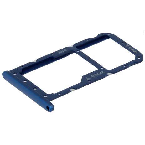 Держатель SIM карты для Huawei P20 Lite, Nova 3e, синий на 2 SIM Держатель SIM карты для Huawei P20 Lite, Nova 3e, синий на 2 SIM