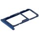 Держатель Sim карты Huawei P20 Lite, Nova 3e, синий на 2 Sim