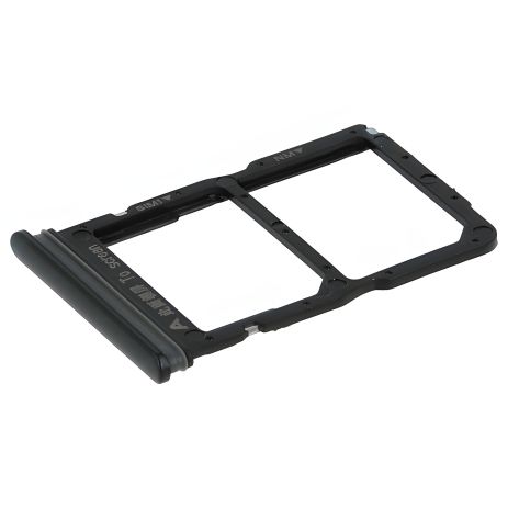 Черный держатель Sim карты Huawei P Smart S 2020, Y8p на 2 Sim