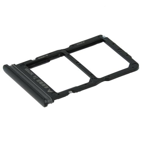 Тримач Sim картки Huawei P Smart S 2020, Y8p, чорний, на 2 Sim
