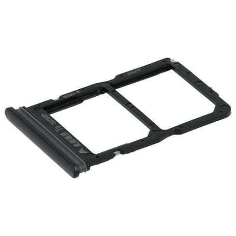 Держатель Sim карты Huawei P Smart S 2020, Y8p, черный на 2 Sim
