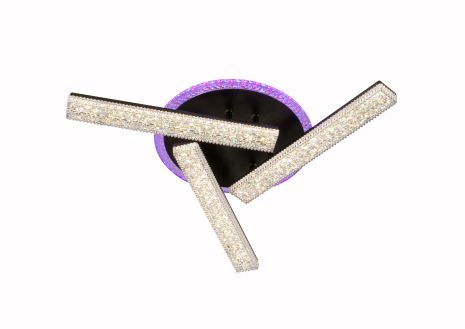 Люстра светодиодная V 3445-3С-TL BK с пультом