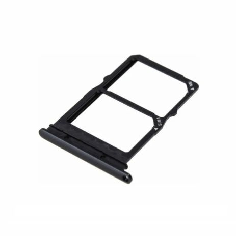 Тримач Sim картки Huawei P30, чорний, на 2 Sim