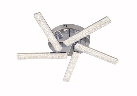 Светодиодная люстра V 3445-5С CR с пультом