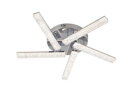 Люстра з пультом IS 3445-5С CR світлодіодна Люстра з пультом IS 3445-5С CR світлодіодна