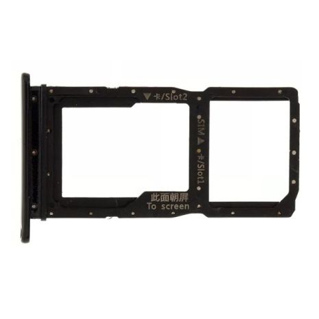 Тримач Sim картки Huawei P Smart Z, Y9 Prime 2019, чорний, на 2 Sim