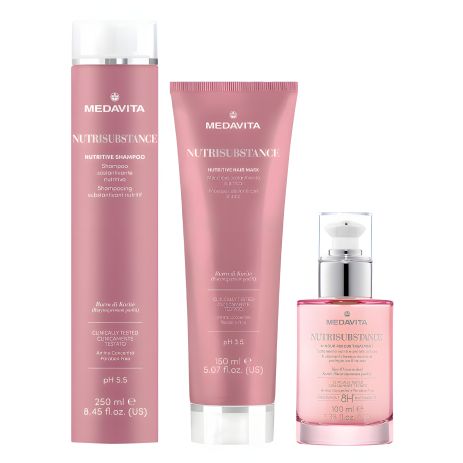 Набор средств Medavita Nutrisubstance TRIO-1 для ухода за сухими волосами: шампунь, маска, крем 250/150/100 мл