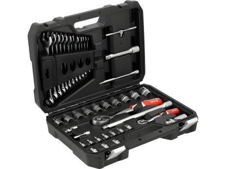 Набір ключів: насадки торцеві, викруткові та ін. YATO YT-38742 Набір ключів: насадки торцеві, викруткові та ін. YATO YT-38742