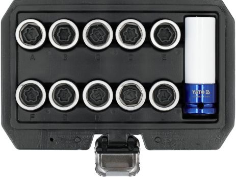 Набір головок для колісних гайок TOYOTA YATO YT-060396