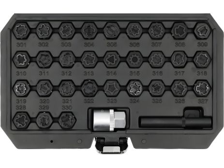 Набор головок для колесных болтов MERCEDES, YATO YT-060390