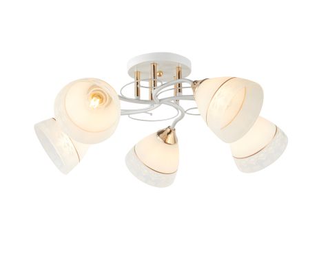Декоративна люстра IS 6411-5 WH+FG