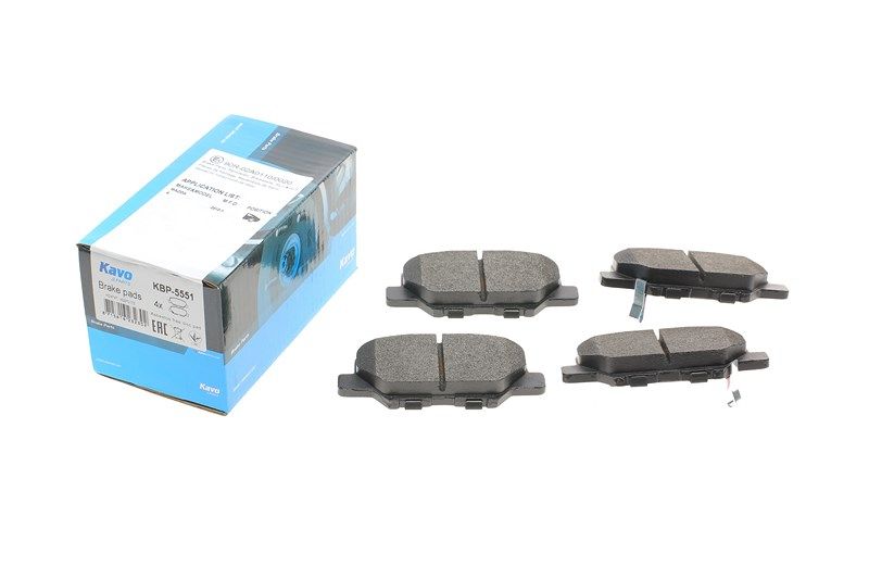 Гальмівні задні колодки Mazda 6/Outlander III/ASX/10-, KAVO PARTS (KBP5551) Гальмівні задні колодки Mazda 6/Outlander III/ASX/10-, KAVO PARTS (KBP5551)