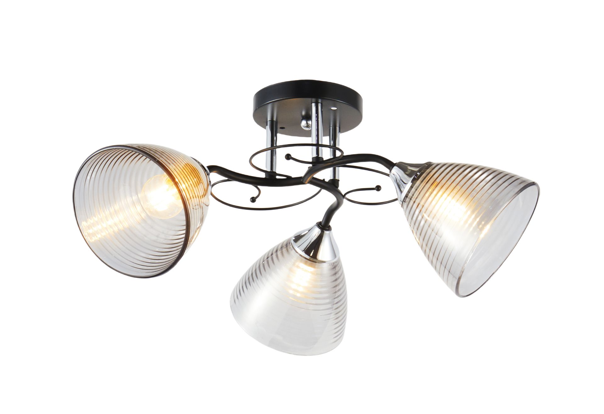 Люстра декоративна V 6412-3 BK+CR Люстра декоративна V 6412-3 BK+CR