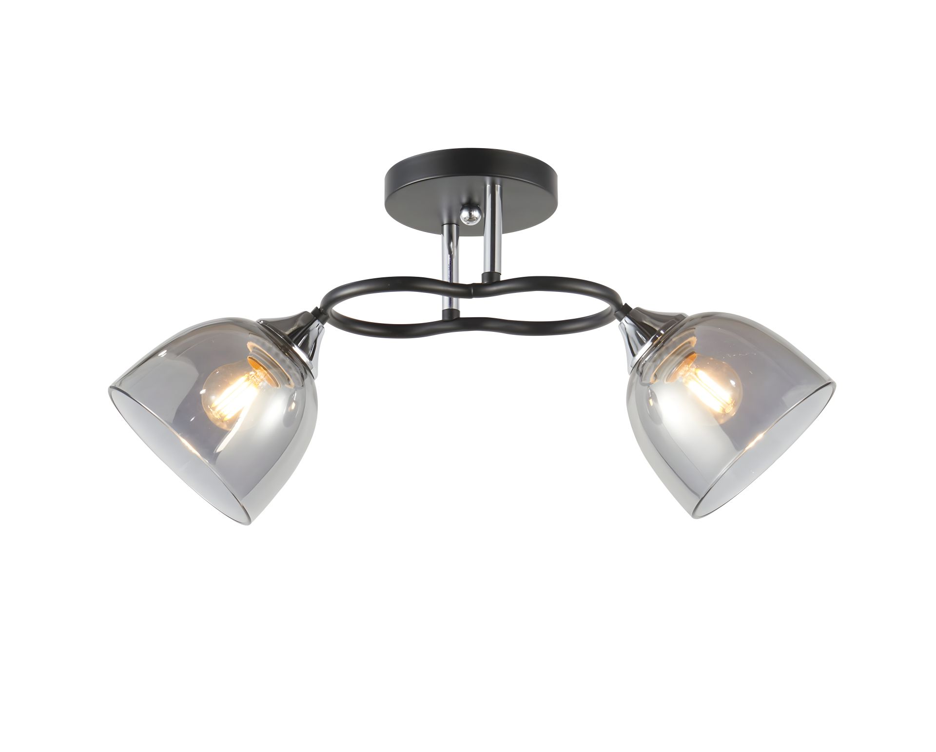 Декоративна люстра IS 6413-2 BK+CR Декоративна люстра IS 6413-2 BK+CR