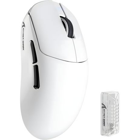 Бездротова миша ATTACK SHARK X8 Pro з кабелем, Біла