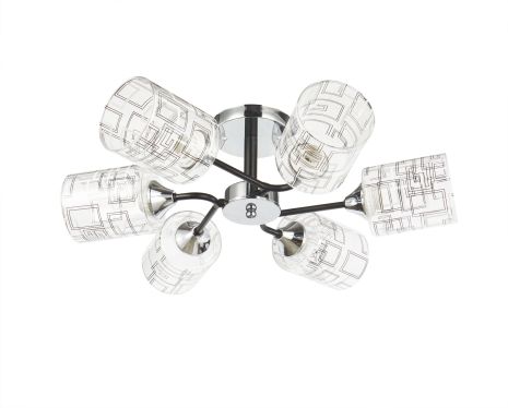 Декоративная люстра V 6262-6 CR+BK