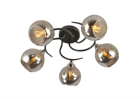 Декоративна люстра IS W70403-5 BK+CR