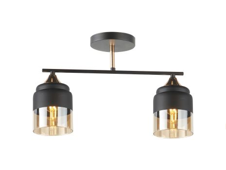 Люстра декоративна IS 6320-2 BK+FG - Витончена декоративна люстра
