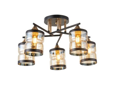 Люстра декоративна V 6318-5 BK+FG Люстра декоративна V 6318-5 BK+FG