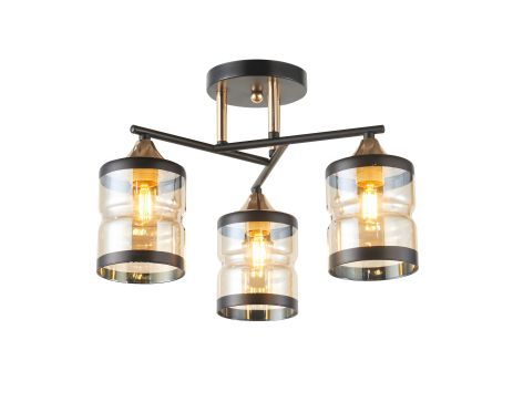 Прикрашена люстра IS 6318-3 BK+FG