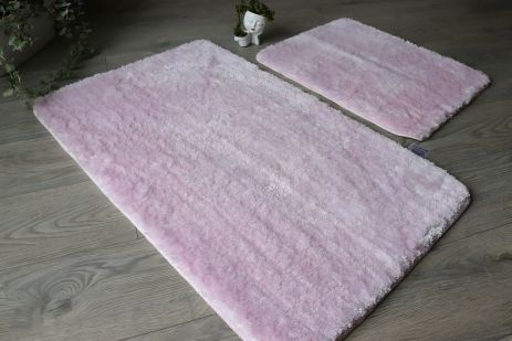 Набір килимків для ванної та туалету Softmicro 60x100/50x60 см (07004 Pink) Набір килимків для ванної та туалету Softmicro 60x100/50x60 см (07004 Pink)